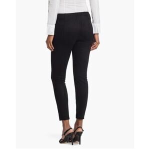 T. Tahari Faux Suede Black Pull On Skinny Dress Pants NEW Small